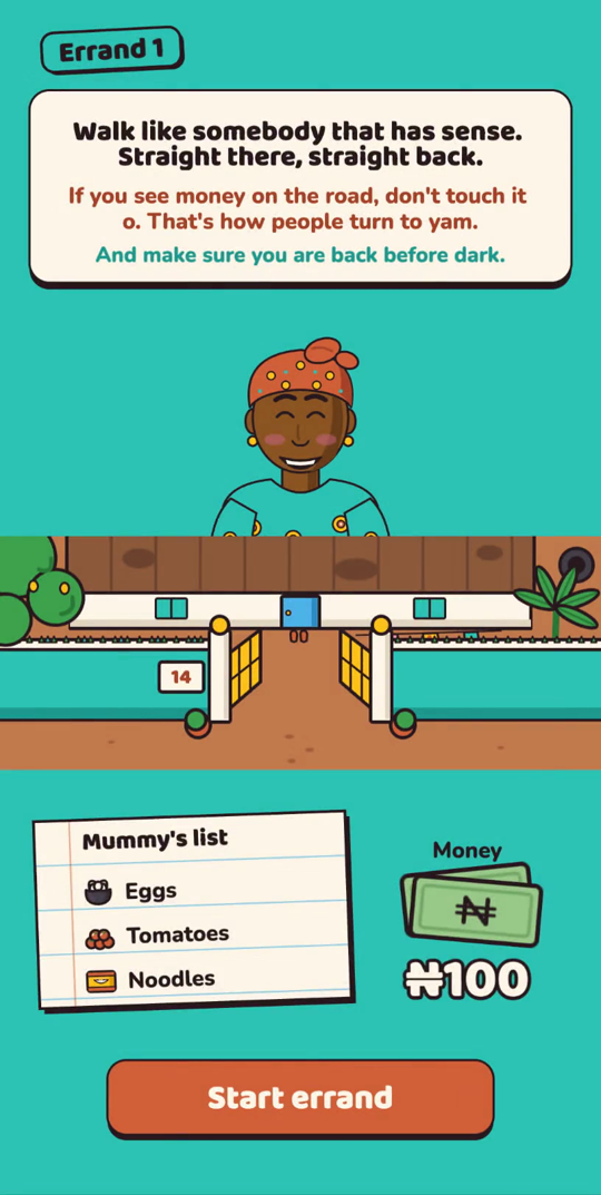 Mummy's briefing: her line, her warning, the list and the money